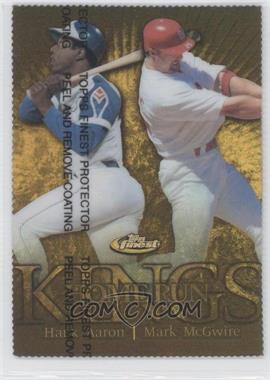 1999 Topps Finest - [Base] - Gold Refractor #300 - Hank Aaron, Mark McGwire /100