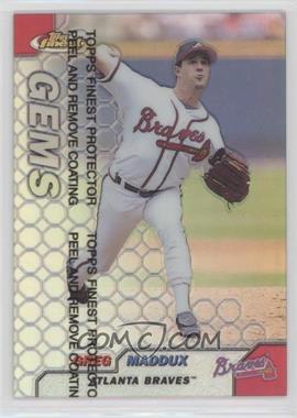 1999 Topps Finest - [Base] - Refractor #120 - Greg Maddux