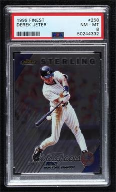 1999 Topps Finest - [Base] #258 - Derek Jeter [PSA 8 NM‑MT]