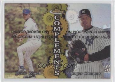 1999 Topps Finest - Complements - Refractor Both Right & Left #C3 - Kerry Wood, Roger Clemens
