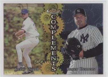 1999 Topps Finest - Complements - Refractor Left #C3 - Kerry Wood, Roger Clemens [EX to NM]