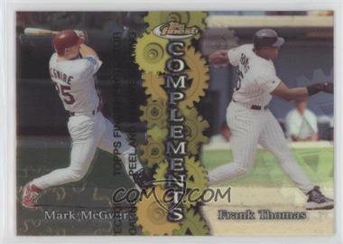 1999 Topps Finest - Complements - Refractor Right #C6 - Frank Thomas, Mark McGwire