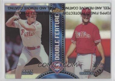 1999 Topps Finest - Double Feature - Refractor Both Right & Left #DF7 - Scott Rolen, Pat Burrell [EX to NM]