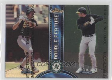 1999 Topps Finest - Double Feature - Refractor Left #DF5 - Ben Grieve, Eric Chavez