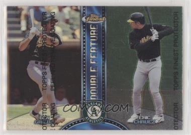 1999 Topps Finest - Double Feature - Refractor Left #DF5 - Ben Grieve, Eric Chavez