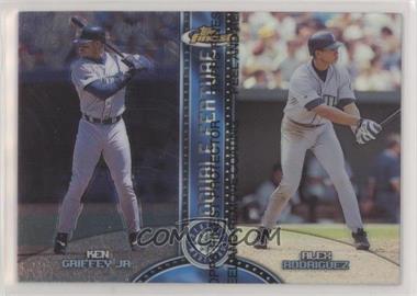 1999 Topps Finest - Double Feature - Refractor Right #DF1 - Ken Griffey Jr., Alex Rodriguez [EX to NM]