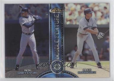 1999 Topps Finest - Double Feature - Refractor Right #DF1 - Ken Griffey Jr., Alex Rodriguez [EX to NM]