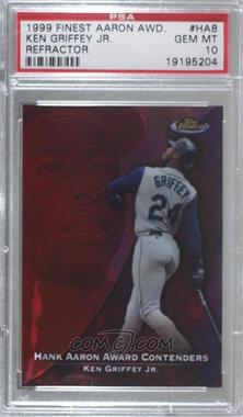 1999 Topps Finest - Hank Aaron Award Contenders - Refractor #HA8 - Ken Griffey Jr. [PSA 10 GEM MT]