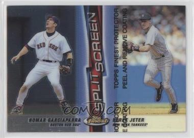 1999 Topps Finest - Split Screen - Refractor Right #SS3 - Nomar Garciaparra, Derek Jeter