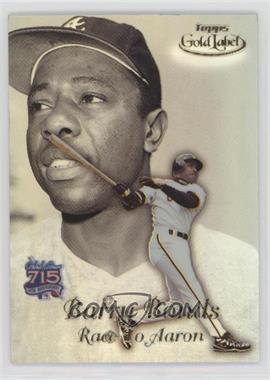 1999 Topps Gold Label - Race to Aaron #RA10 - Barry Bonds, Hank Aaron