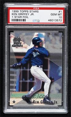 1999 Topps Stars - [Base] - 1 Star Foil #1 - Ken Griffey Jr. /249 [PSA 10 GEM MT]