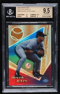 1999 Topps Tek - [Base] - Gold Pattern 18 #24B - Derek Jeter /10 [BGS 9.5 GEM MINT]