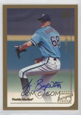 1999 Topps Traded - [Base] - Autographs #T36 - A.J. Burnett