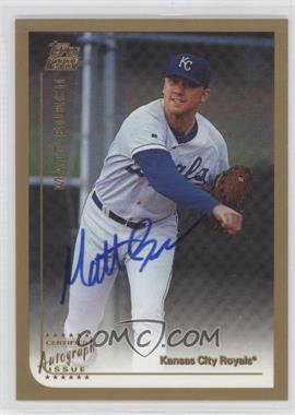 1999 Topps Traded - [Base] - Autographs #T55 - Matt Burch