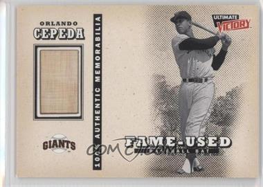 1999 Ultimate Victory - Fame-Used Memorabilia #OC - Orlando Cepeda