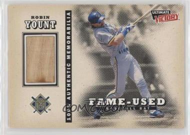1999 Ultimate Victory - Fame-Used Memorabilia #RY - Robin Yount