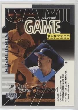 1999 Upper Deck - [Base] #249 - Season Highlight Checklist - David Wells