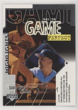 1999 Upper Deck - [Base] #249 - Season Highlight Checklist - David Wells