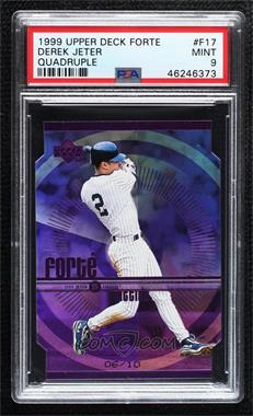 1999 Upper Deck - Forte - Quadruple #F17 - Derek Jeter /10 [PSA 9 MINT]