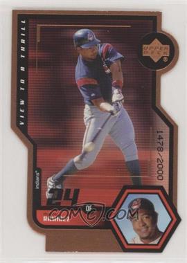 1999 Upper Deck - View to Thrill - Double Bronze Die-Cut #V11 - Manny Ramirez /2000