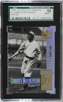 Christy Mathewson [SGC 92 NM/MT+ 8.5] #/100