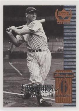 1999 Upper Deck Century Legends - [Base] #6 - Lou Gehrig