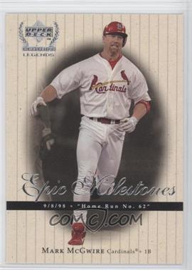 1999 Upper Deck Century Legends - Epic Milestones #EM4 - Mark McGwire