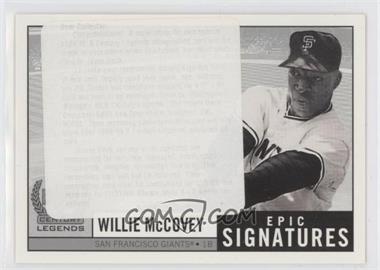 1999 Upper Deck Century Legends - Epic Signatures Expired Redemptions #WMc - Willie McCovey