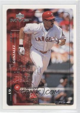 1999 Upper Deck MVP - [Base] #204 - Juan Gonzalez