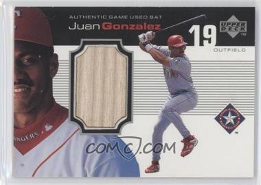 1999 Upper Deck Ovation - A Piece of History #JG - Juan Gonzalez