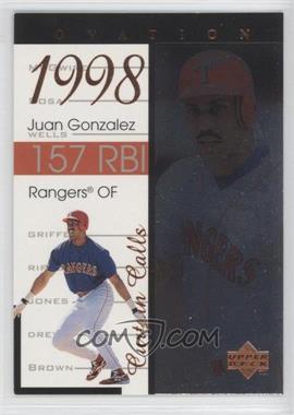 1999 Upper Deck Ovation - Curtain Calls #R11 - Juan Gonzalez