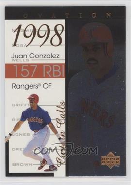 1999 Upper Deck Ovation - Curtain Calls #R11 - Juan Gonzalez