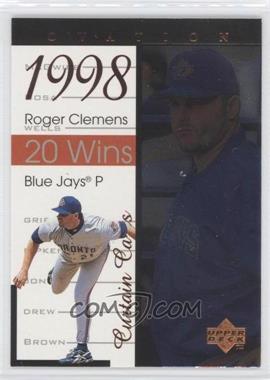 1999 Upper Deck Ovation - Curtain Calls #R5 - Roger Clemens