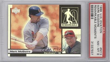 1999 Upper Deck Ovation - Remarkable Moments #M13 - Mark McGwire [PSA 8 NM‑MT]