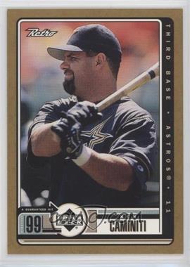 1999 Upper Deck Retro - [Base] - Gold #37 - Ken Caminiti /250