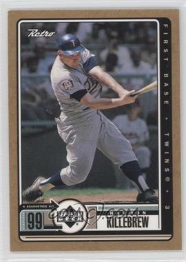 1999 Upper Deck Retro - [Base] - Gold #99 - Harmon Killebrew /250