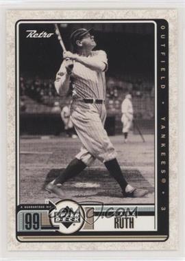 1999 Upper Deck Retro - [Base] #104 - Babe Ruth