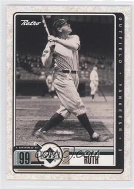 1999 Upper Deck Retro - [Base] #104 - Babe Ruth
