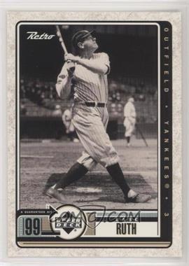 1999 Upper Deck Retro - [Base] #104 - Babe Ruth