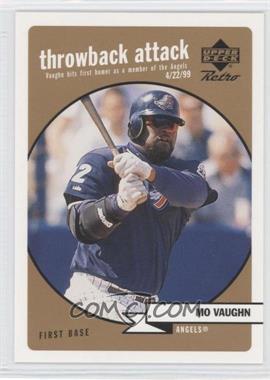 1999 Upper Deck Retro - Throwback Attack - Level 2 #T10 - Mo Vaughn /500