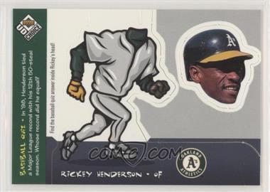 1999 Upper Deck UD Choice - Mini Bobbing Head #20 - Rickey Henderson