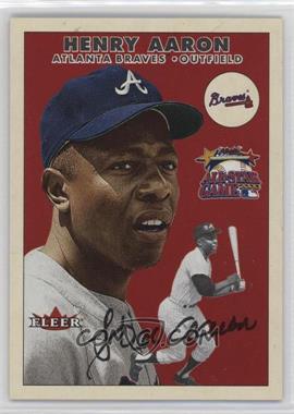 2000 All-Star FanFest Tribute to Hank Aaron - [Base] #2 - Hank Aaron (Fleer)