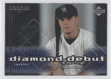 2000 Black Diamond - [Base] #112 - Diamond Debut - Ben Petrick