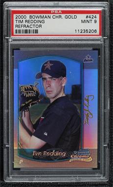 2000 Bowman Chrome - [Base] - Refractor #424 - Tim Redding [PSA 9 MINT]