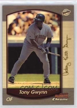 2000 Bowman Chrome - [Base] - Refractor #80 - Tony Gwynn