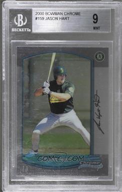 2000 Bowman Chrome - [Base] #159 - Jason Hart [BGS 9 MINT]