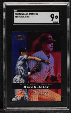 2000 Bowman's Best - [Base] #87 - Derek Jeter [SGC 9 MINT]