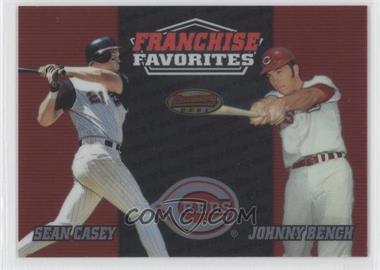 2000 Bowman's Best - Franchise Favorites #FR1C - Sean Casey, Johnny Bench