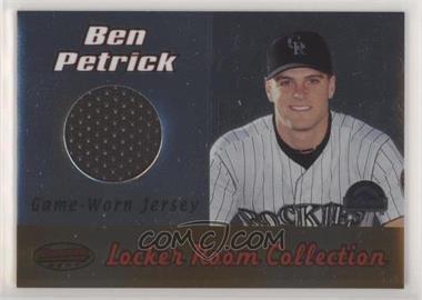 2000 Bowman's Best - Locker Room Collection Jerseys #LRCJ4 - Ben Petrick
