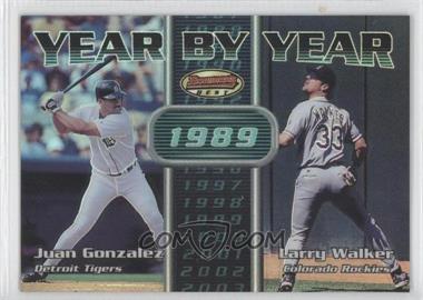 2000 Bowman's Best - Year By Year #YY8 - Juan Gonzalez, Larry Walker